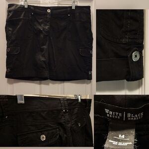 White House Black Market Shorts • Roll Hem • Utility Style Side Pockets Size 14